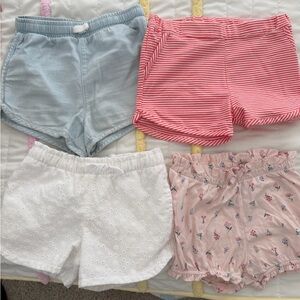 H&M Kids Shorts Set - Light Blue, Red, White, Pink Floral